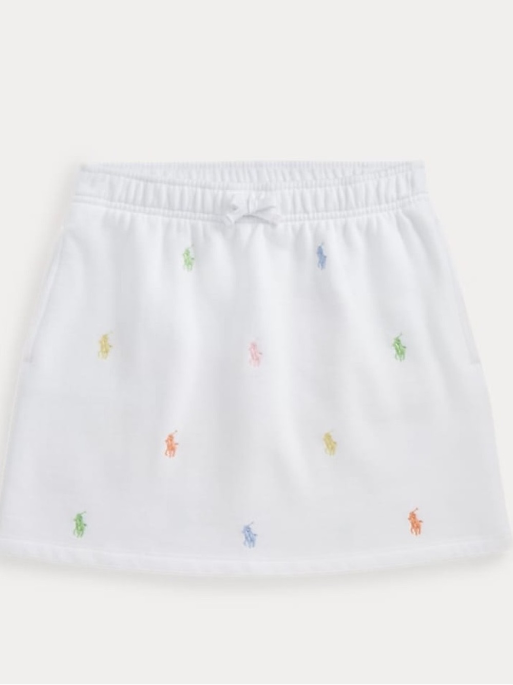 Polo multicoloured logo skirt